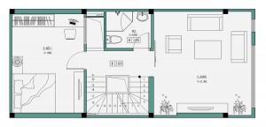 Thiết kế nhà phố 4 tầng diện tích 50m2