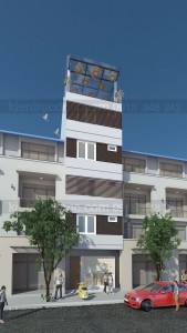 Thiết kế nhà phố 6 tầng làm nhà cho thuê