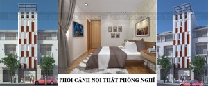 Thiết kế nhà phố làm nhà nghỉ 6 tầng
