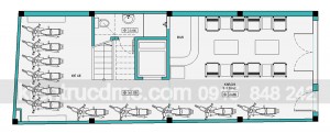 Thiết kế nhà phố làm nhà nghỉ 6 tầng