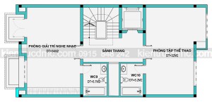 Thiết kế nhà phố 6 tầng 2 mặt tiền