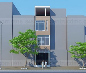 Thiết kế nhà phố nhỏ 30m2 mặt tiền 3,2m