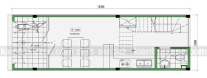 Thiết kế nhà phố nhỏ 30m2 mặt tiền 3,2m