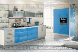 Tư vấn thiết kế nội thất phòng bếp xanh trang nhã