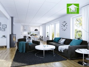 Bố trí đồng hồ trong nội thất phòng khách hợp phong thủy