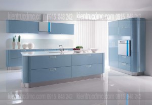 Tư vấn thiết kế nội thất phòng bếp xanh trang nhã