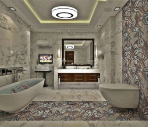 Tư vấn thiết kế nội thất phòng tắm bố trí đèn chiếu sáng hợp lý