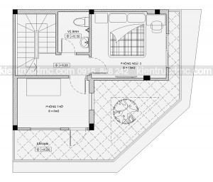 thiết kế nhà phố 2 mặt tiền căn góc 4 tầng: