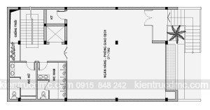 Thiết kế nhà phố 8 tầng làm văn phòng cho thuê