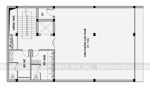 Thiết kế nhà phố 8 tầng làm văn phòng cho thuê