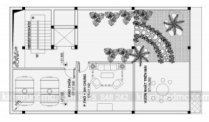 Thiết kế nhà phố 8 tầng làm văn phòng cho thuê