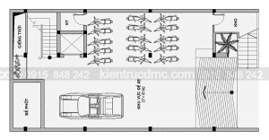 Thiết kế nhà phố 8 tầng làm văn phòng cho thuê