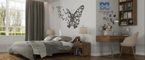 Trang trí tường đầu giường nội thất phòng ngủ ấn tượng