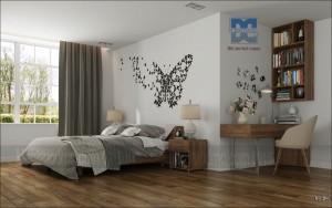 Trang trí tường đầu giường nội thất phòng ngủ ấn tượng