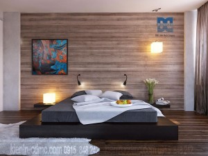 Trang trí tường đầu giường nội thất phòng ngủ ấn tượng