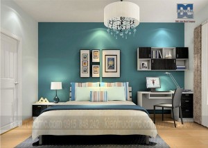 Trang trí tường đầu giường nội thất phòng ngủ ấn tượng