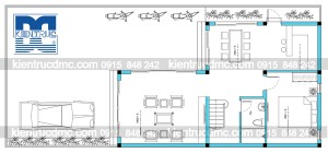 Thiết kế biệt thự phố 3 tầng diện tích 80 m2