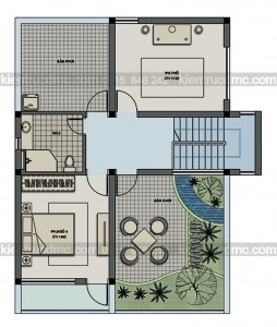 Thiết kế biệt thự nhà vườn 3 tầng hiện đại