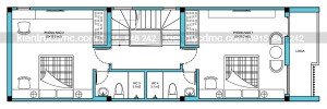 Thiết kế nhà phố 4 tầng kết hợp kinh doanh diện tích 63 m2