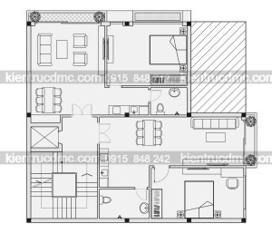 Thiết kế chung cư mini 7 tầng 2 mặt tiền