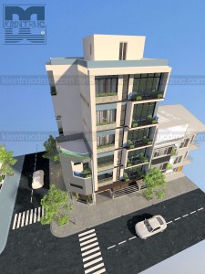 Thiết kế chung cư mini 7 tầng 2 mặt tiền