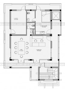 Thiết kế nhà nghỉ 5 tầng ở Sơn Tây