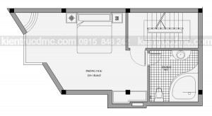 thiết kế nhà ống căn góc đất vát chéo