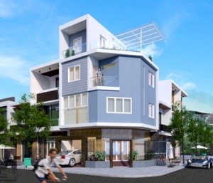 Thiết kế nhà phố 2 mặt tiền kết hợp kinh doanh diện tích 60 m2