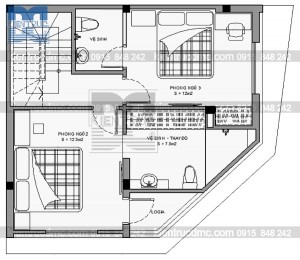 Thiết kế nhà phố 2 mặt tiền kết hợp kinh doanh diện tích 60 m2
