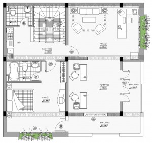 Thiết kế nhà phố kết hợp kinh doanh mặt tiền 8,5m