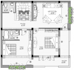 Thiết kế nhà phố kết hợp kinh doanh mặt tiền 8,5m