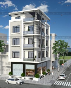 Thiết kế nhà phố kết hợp kinh doanh mặt tiền 8,5m