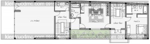 Thiết kế nhà phố 5 tầng kết hợp văn phòng cho thuê