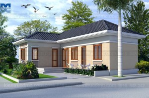 Thiết kế nhà vườn hình chữ L trên diện tích 216m2