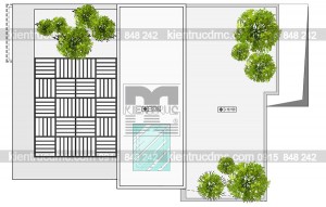 Thiết kế nhà phố 4 tầng 2 mặt tiền diện tích 72m2