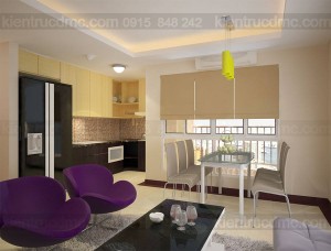 Thiết kế nội thất căn hộ chung cư 85m2