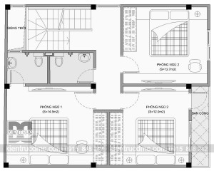 Thiết kế nhà phố 3 tầng mặt tiền rộng 7.2m