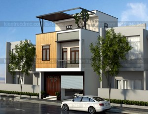 Thiết kế nhà phố 3 tầng mặt tiền rộng 7.2m