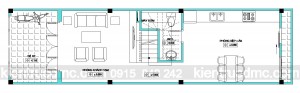 Thiết kế nhà phố 4 tầng diện tích 60m2