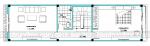 Thiết kế nhà phố 4 tầng diện tích 60m2