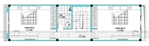 Thiết kế nhà phố 4 tầng diện tích 60m2