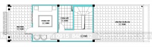Thiết kế nhà phố 4 tầng diện tích 60m2