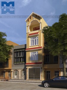 Thiết kế nhà phố 4 tầng diện tích 60m2