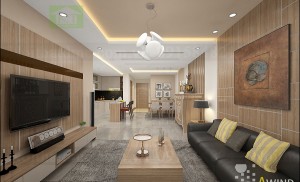 Thiết kế nội thất chung cư diện tích 119m2