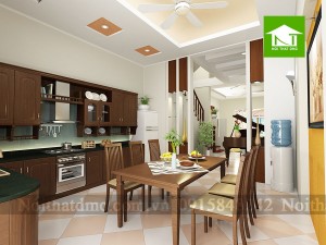 Nội thất phòng ăn 2 - Thiết kế nội thất nhà phố 3 tầng