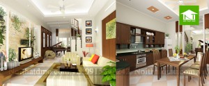 Thiết kế nội thất nhà phố 3 tầng