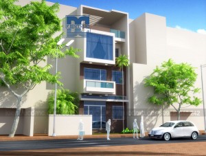 Thiết kế nhà phố 4 tầng ở Tiên Du - Bắc Ninh