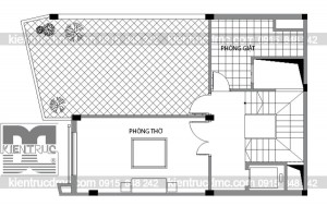 Thiết kế nhà phố 7 tầng diện tích 75m2