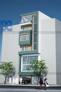 Thiết kế nhà phố 7 tầng diện tích 75m2