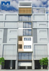 Thiết kế nhà lô phố 9 tầng diện tích 40m2